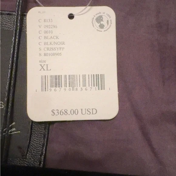 Free People Embroidered Black Leather Moto Jacket with Fringe - Floral Detail - Picture 9 of 13